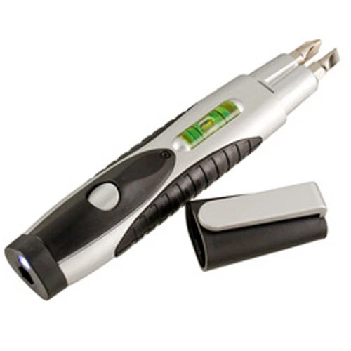 Promotional Multi Tool Screwdriver, Level and LED Light