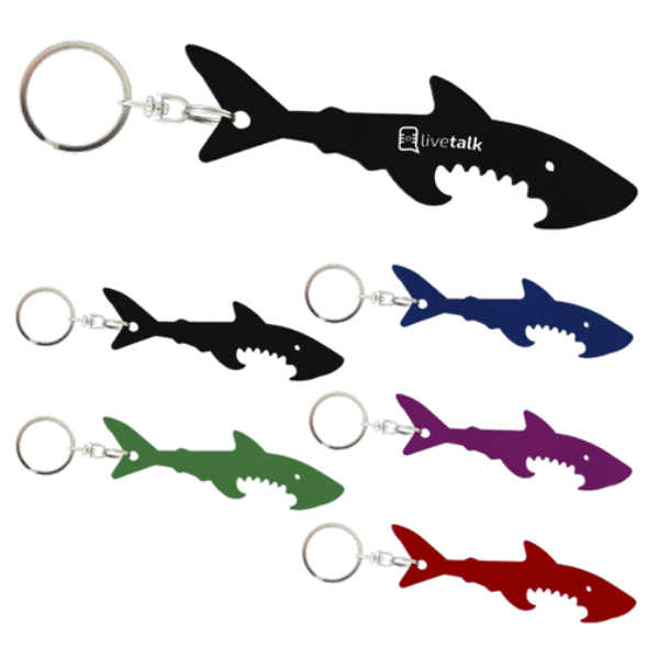 Promotional Shark Bottle Opener Keychain