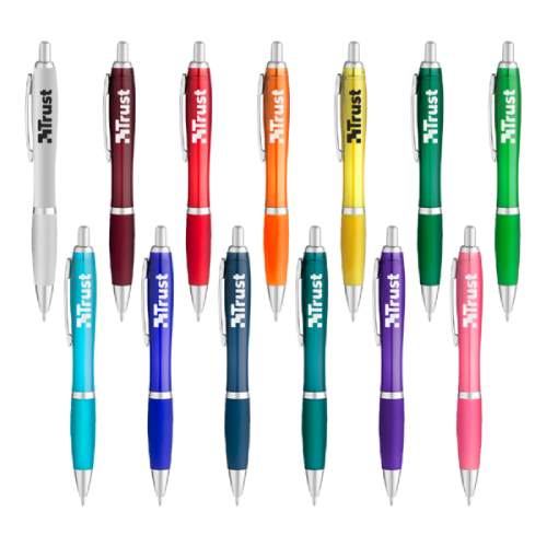 Promotional Translucent Curvaceous Gel Pen