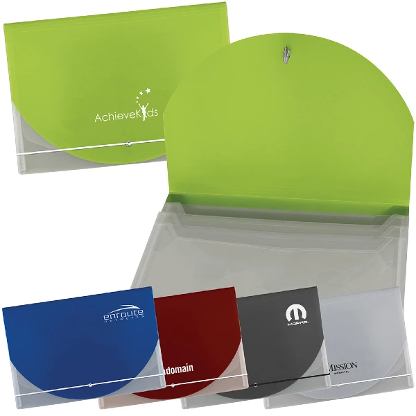 Promotional Color Flap Translucent Document Holder
