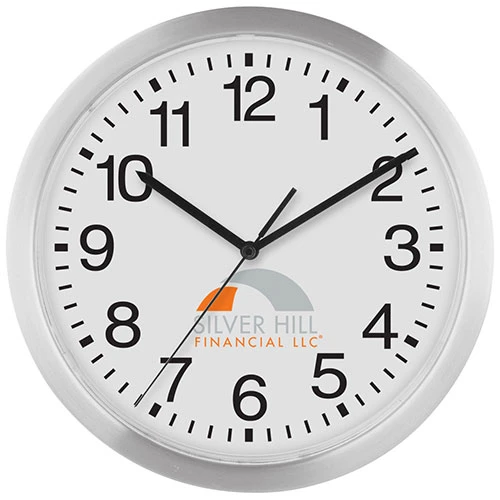 Promotional Slim Metal Wall Clock 12 inch
