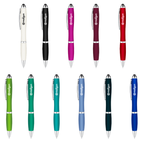 Promotional Metallic Curvaceous Ballpoint Stylus