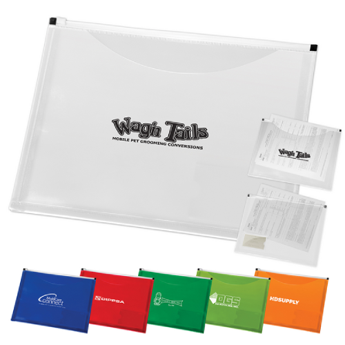 Promotional Zip It Custom Document Holder