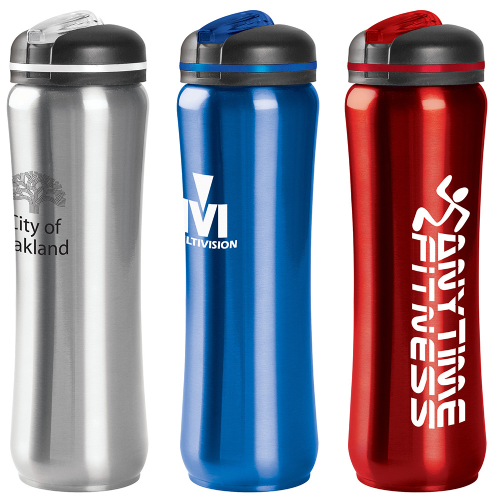 Promotional Slim Stainless Water Bottle - 28oz