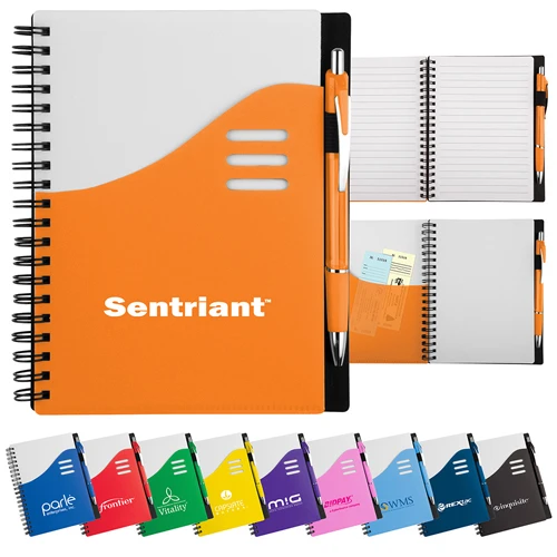 Promotional Color Wave Notebook