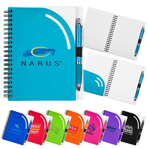 View Image 2 of Curvy Top Notebook Set