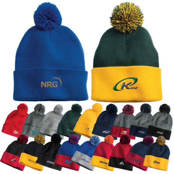 Promotional Sportsman Pom-Pom Knit Beanie