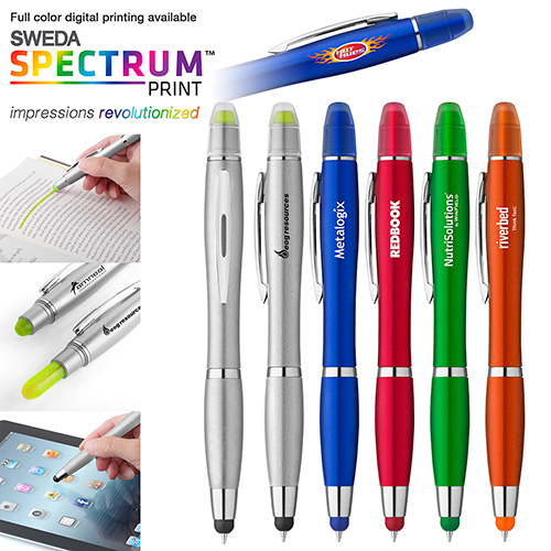 Promotional Curvaceous Metallic Stylus