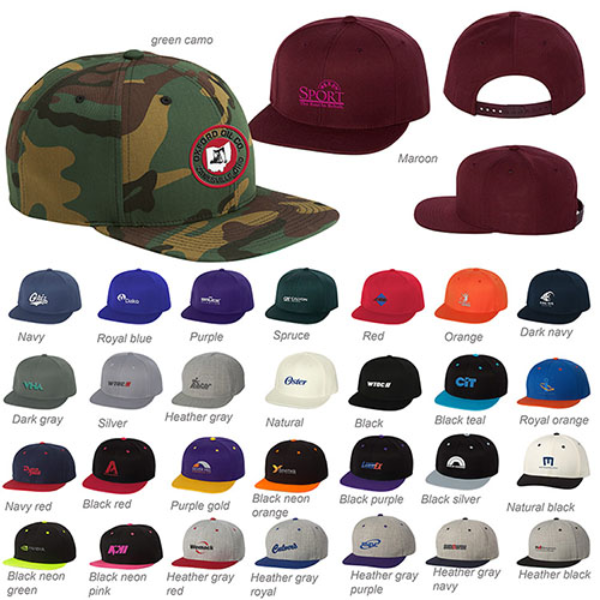 Promotional Yupoong Classic Flat Bill Snapback Cap