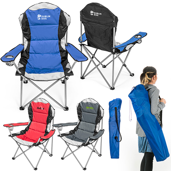 Promotional Go-Everywhere Padded Fold-Up Lounge Chair 