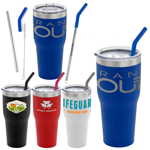 Promotional Basecamp K2 Tumbler w/ Straw - 30oz. 