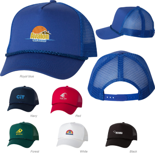 Promotional Valucap 8804H Five-Panel Trucker Cap