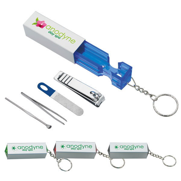 Promotional Manicure Pillar Keychain