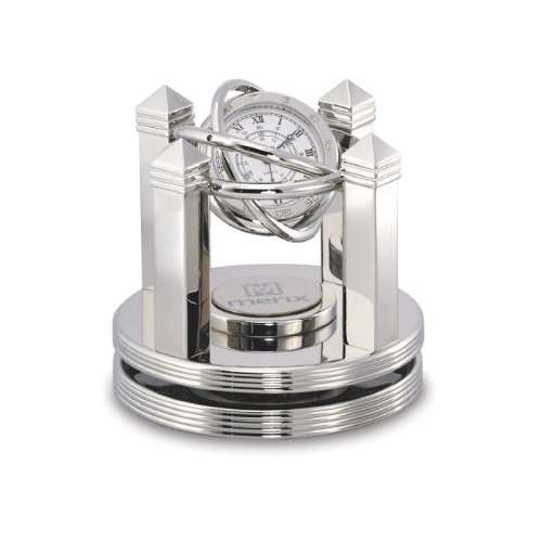 Promotional Silver Celestial Clock