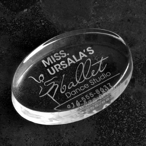 Promotional Oval Paperweight
