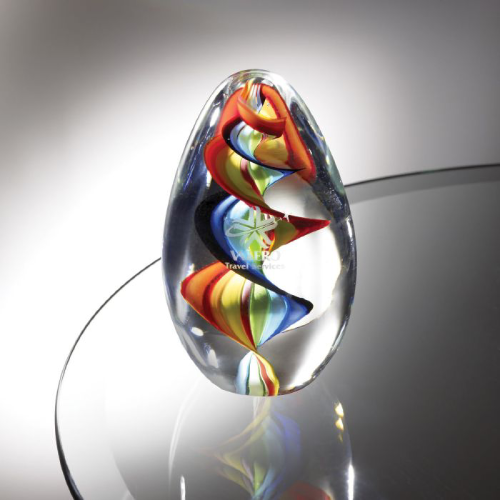Promotional Kaleidoscopic Art Glass Award