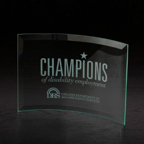 Promotional The Chronicle Large Jade Glass Award