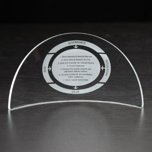 Promotional Dome Crescent Award