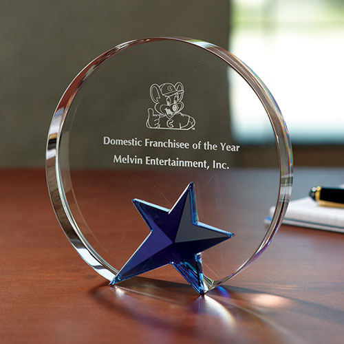 Custom Circle Star Award