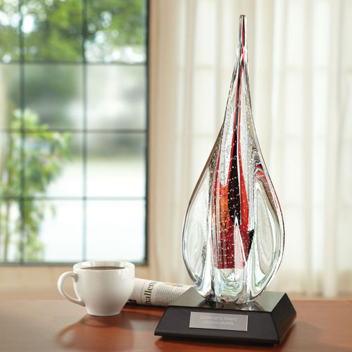 Promotional Aereator Art Glass Award