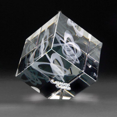 Promotional Crystal Jewel Cube Award - Medium
