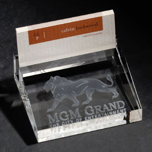 Promotional 3D Crystal Business Card Holder