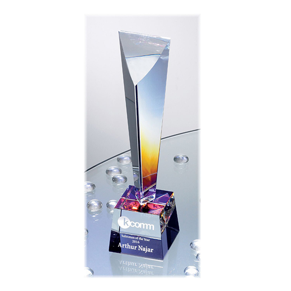 Promotional Arcobaleno Dichroic Crystal Award