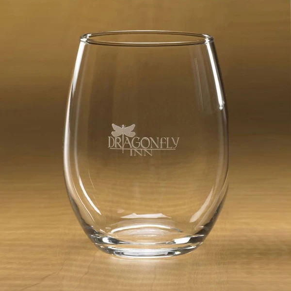 Acrylic Stemless Wine Glass Set, Dragonfly Flight