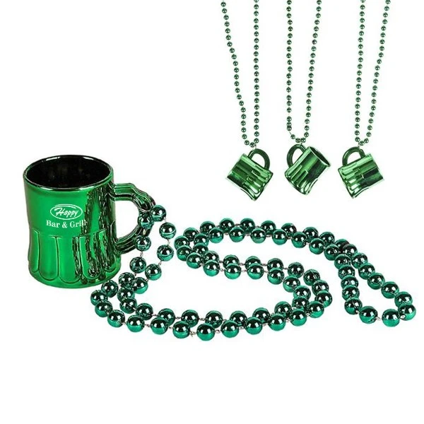 Logo Green Beer Mug Beads