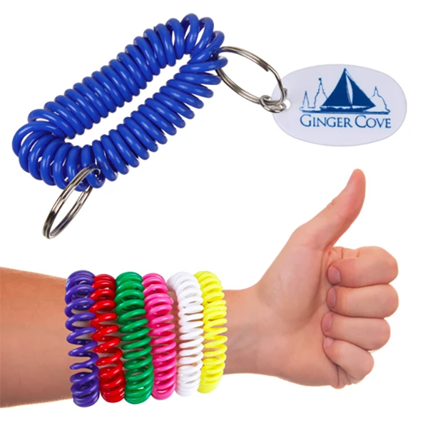 Promotional Bracelet Coil Keychains