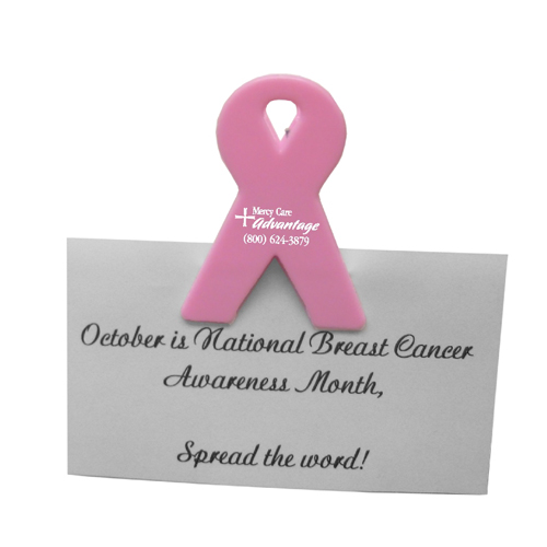 Promotional Pink Ribbon Clip