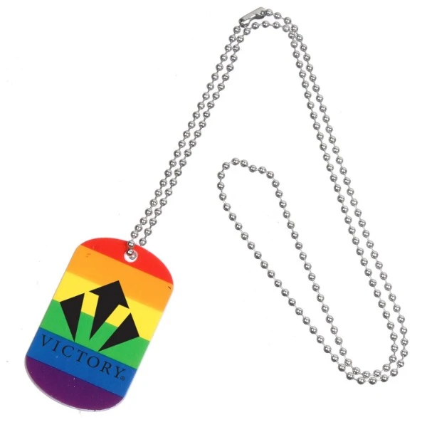 Promotional Rainbow Dog Tag