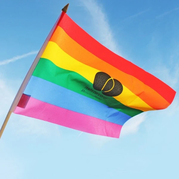 Rainbow Imprinted Flag