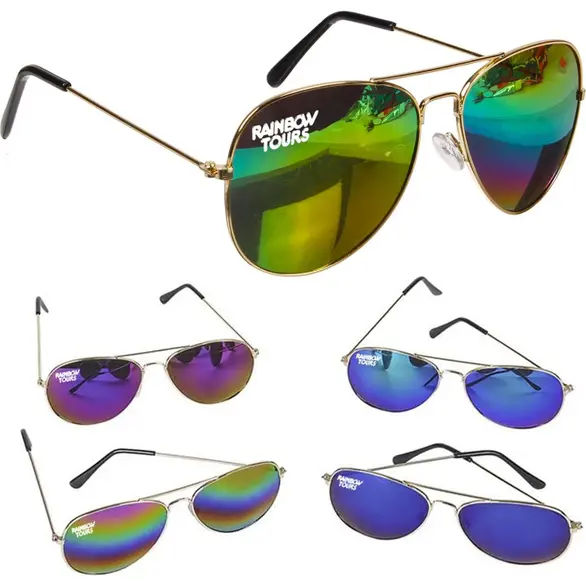 Promotional Rainbow Aviators Sunglasses