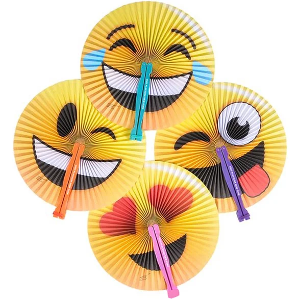 Promotional Emoji Folding Fan