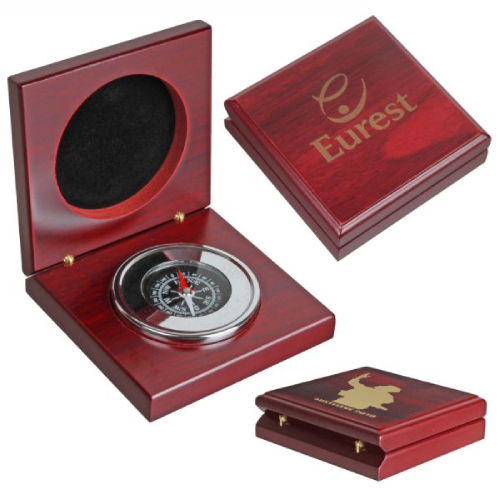 Promotional Compass in Rosewood Box