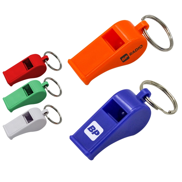 Promotional Plastic Whistle Key Chain