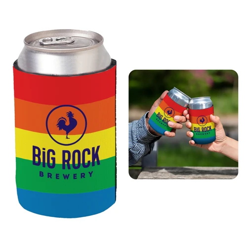 Promotional Rainbow Can Cooler