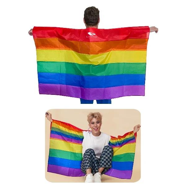 Promotional Rainbow Body Flag