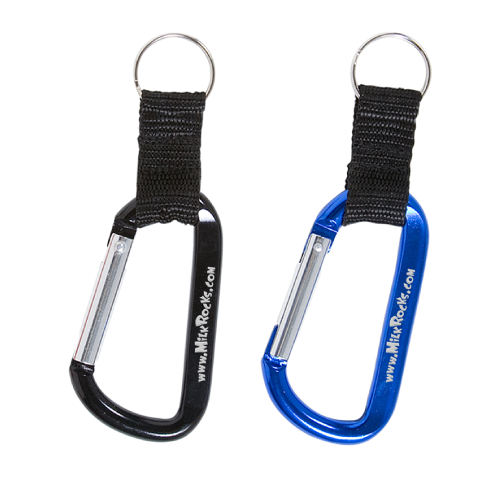 Carabiner with Strap & Split Ring