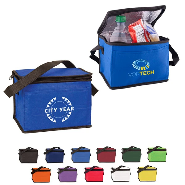 View Image 2 of Non-Woven 6 Pack Cooler Bag