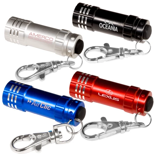 Promotional Micro 3 LED Torch, Key Holder