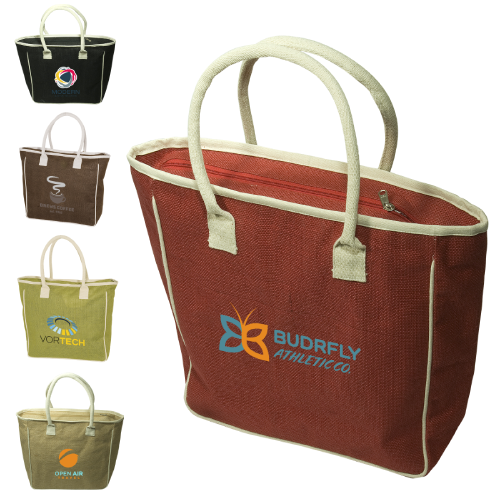 Promotional Seville Jute/Canvas Tote