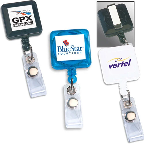 Promotional Retract-A-Badge – Square