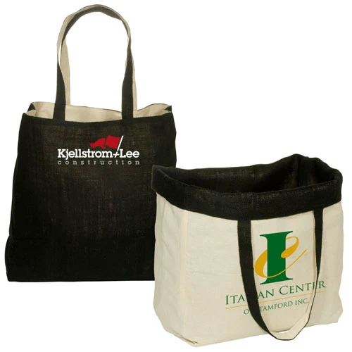 Promotional Reversible Jute/Cotton Tote