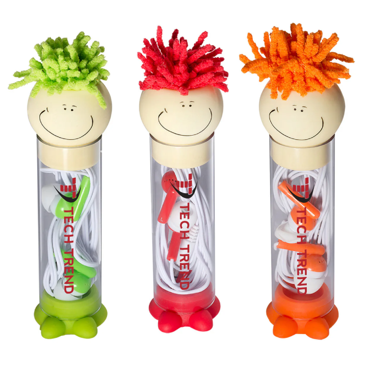 Promotional MopTopper® Earbud with Stand