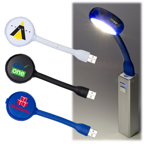 Promotional USB Flex Light 4 Port USB Hub