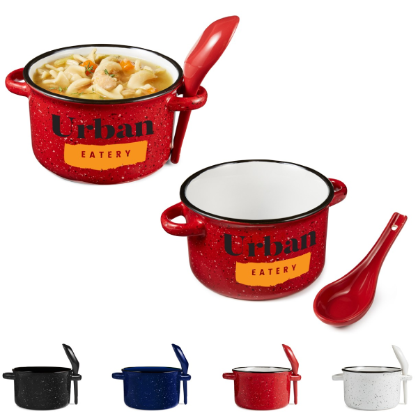 Promotional Campfire Soup Bowl with Spoon