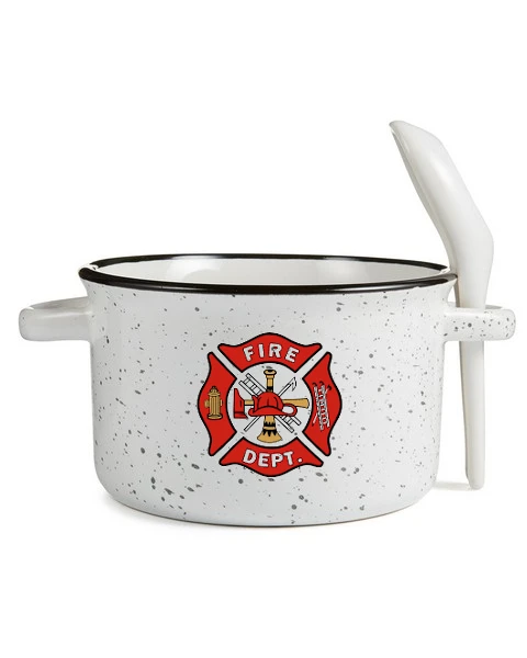 Promotional White Campfire Soup Bowl 