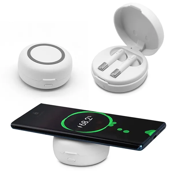 Promotional Harmony Wireless Earbuds & Charging Pad